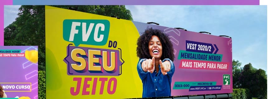Outdoor da campanha FVC do seu jeito