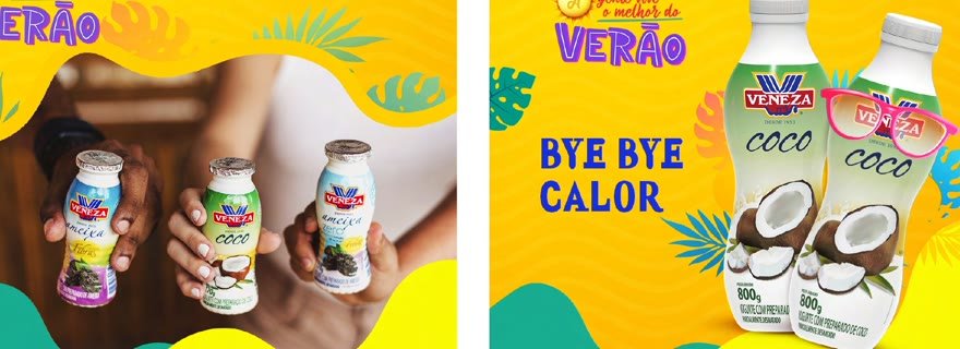 Campanha de verão da Veneza Lácteos